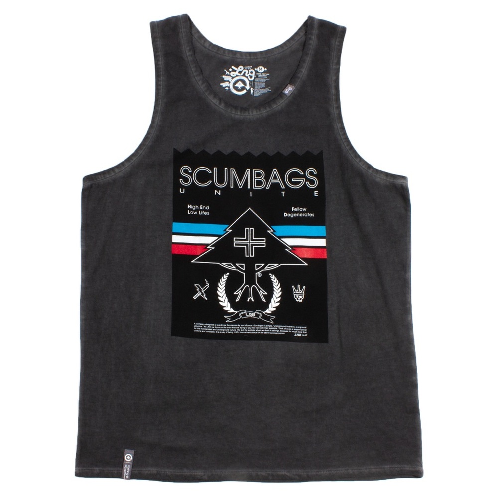 ISO Scumbags Unite LRG Charcoal Tank Top Mens Medium, Large or Extra Large